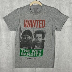 Home Alone - Gray - Wanted Wet Bandits Graphic T Shirt - S